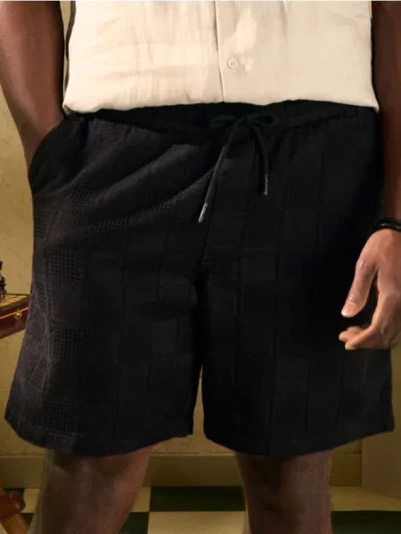 Sinsay Kraťasy s ozdobným vázáním černá