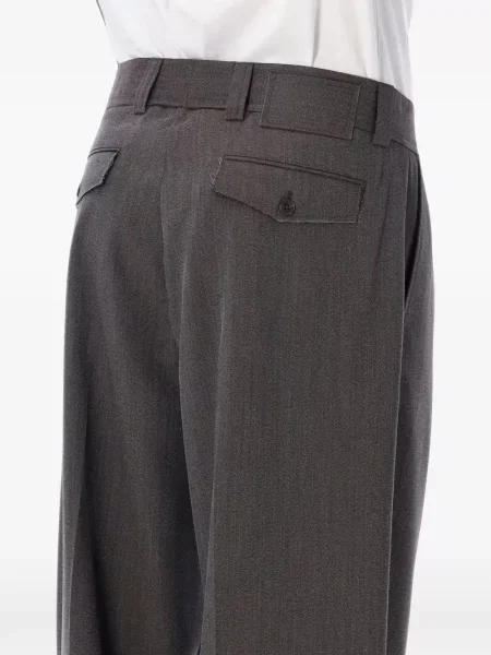 Pantaloni Mfpen de lână maro