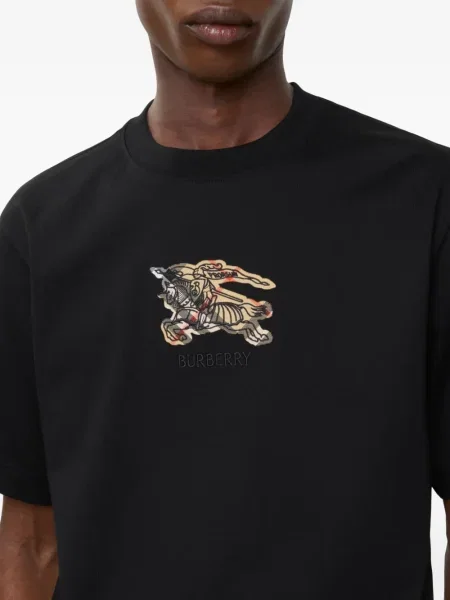 Tricou Burberry în carouri negru