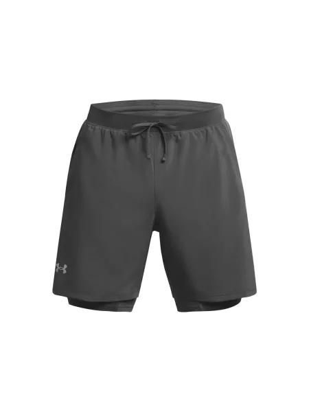 Spodenki Under Armour Launch 2 w 1 szare