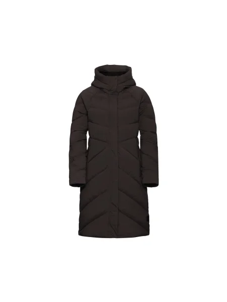 JACK WOLFSKIN Outdoorový kabát Marienplatz čokoládová čierna