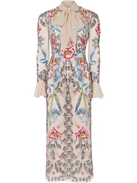 Rochie midi Temperley London până la genunchi de costum roz