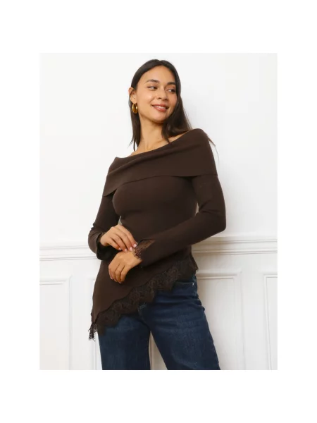 Top La Modeuse smeđa