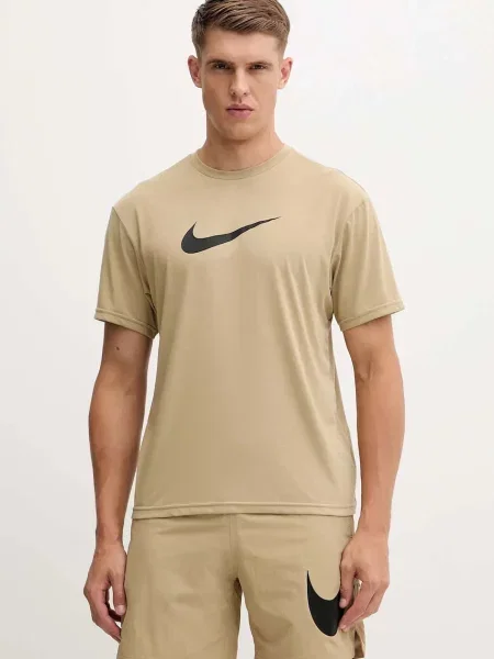 Nike Tréninkové tričko béžové