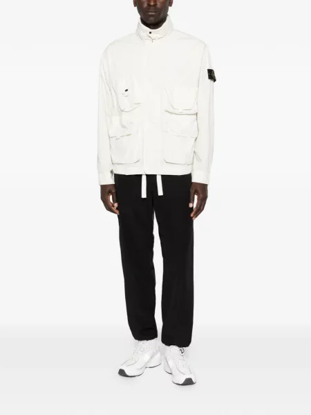 Geacă Stone Island cu strasuri alb