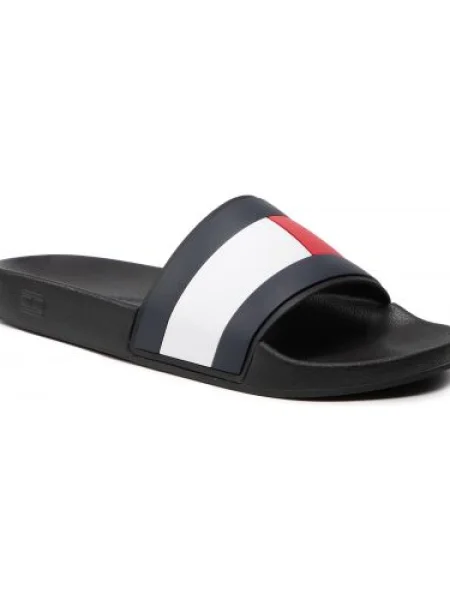 Šľapky TOMMY HILFIGER Rubber Th Flag Pool Slide Black BDS čierna
