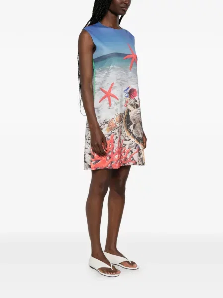Rochie mini The Artistylist cu imagine albastru