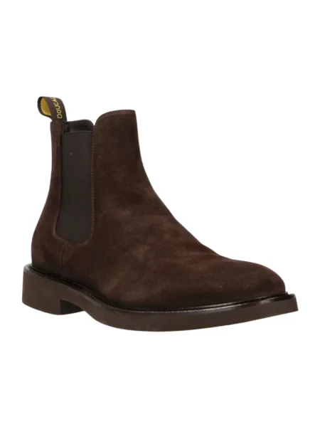 Buty do kostki Doucal's skórzane brązowe