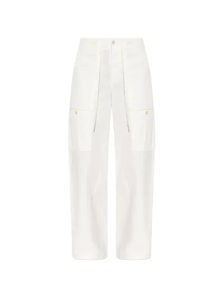 Pantaloni Jil Sander alb
