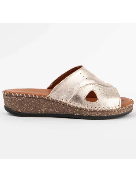 Pantofi Purapiel auriu