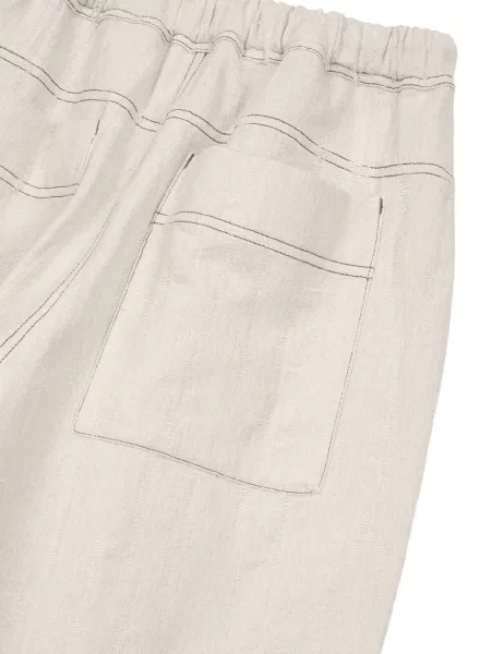 Pantaloni Tomboy din jacard cu cordon