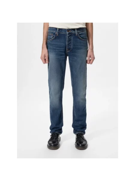 Jeansy Nudie Jeans niebieskie