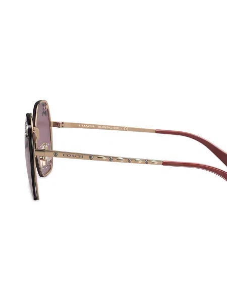 Stras ochelari de soare Coach roz