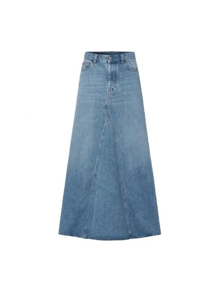 Diesel spódnica jeansowa DE-PAGO GONNA maxi prosta niebieski