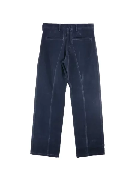Pantaloni Omar Afridi de catifea albastru
