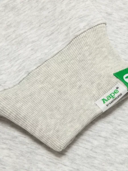 Hanorac Aape By A Bathing Ape cu broderie gri