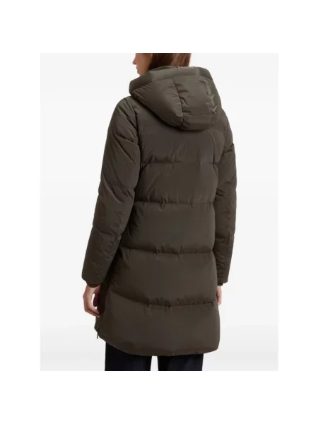 Długa kurtka puchowa Woolrich zielona