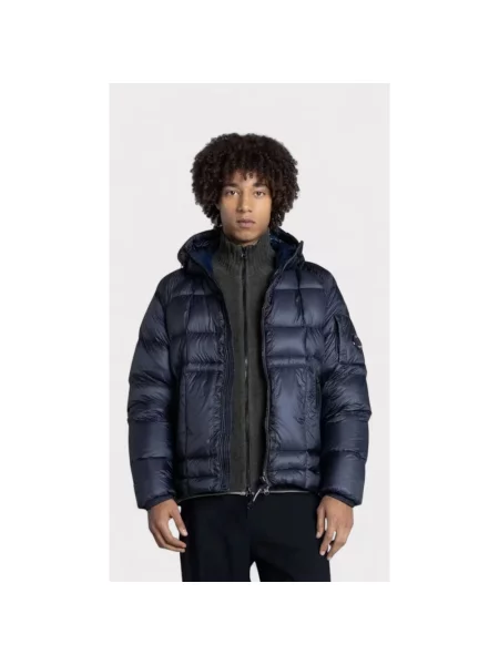 C.P. Company Kurtki Mężczyzna D.d. Shell Hooded Down Jacket niebieski