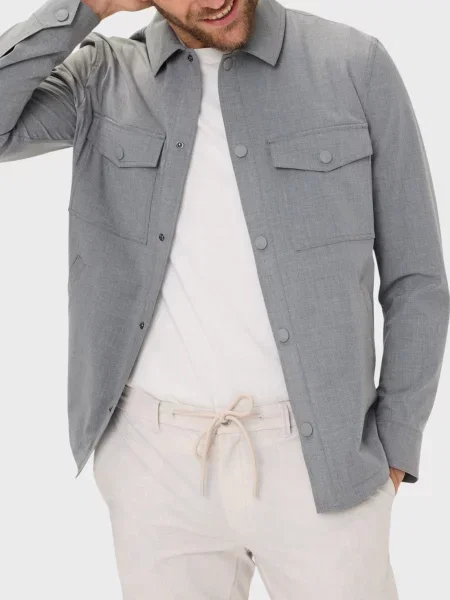 Рубашка Brax серая