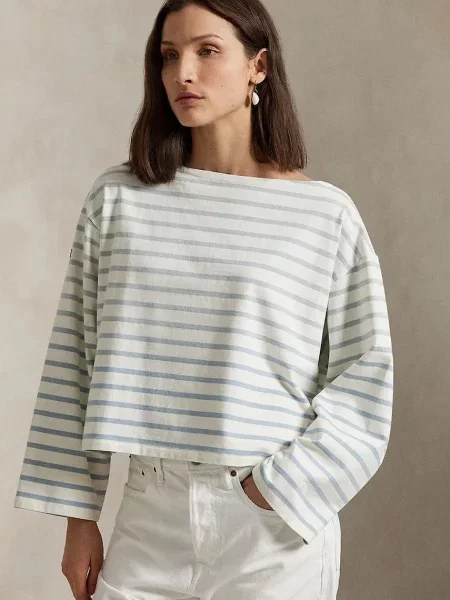 Majica z dolgimi rokavi Polo Ralph Lauren modra