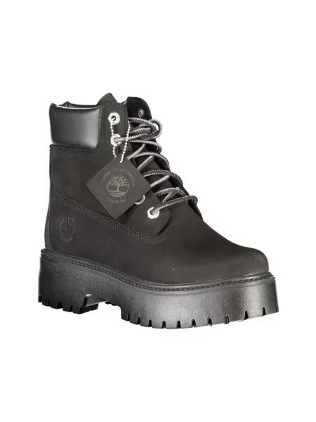 Botki Timberland w miejskim stylu z kamieniami wodoszczelne czarne