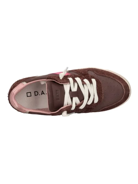 Sneakersy D.a.t.e. skórzane brązowe