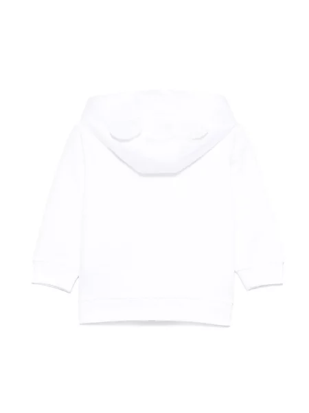 Bluza z kapturem dziecięca Moschino biała