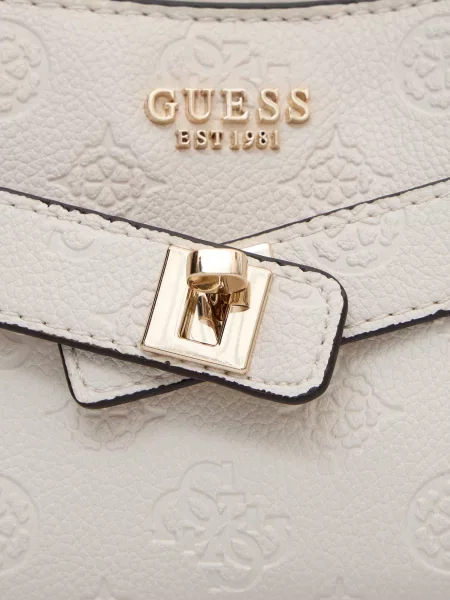 Сумка Guess с лого белая