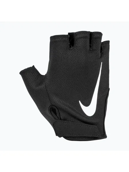 Női edző kesztyű Nike Gym Essential FG fekete/fekete/fehér. Méret: XS fehér