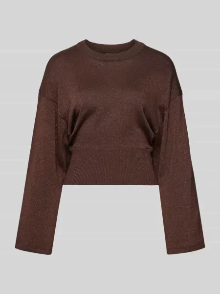 Regular Fit sweter z mieszanki o wyglądzie dzianiny Gina Tricot