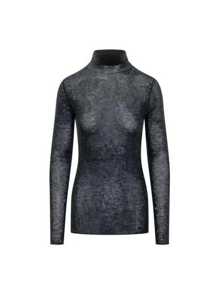Sweter Pinko wełniany niebieski