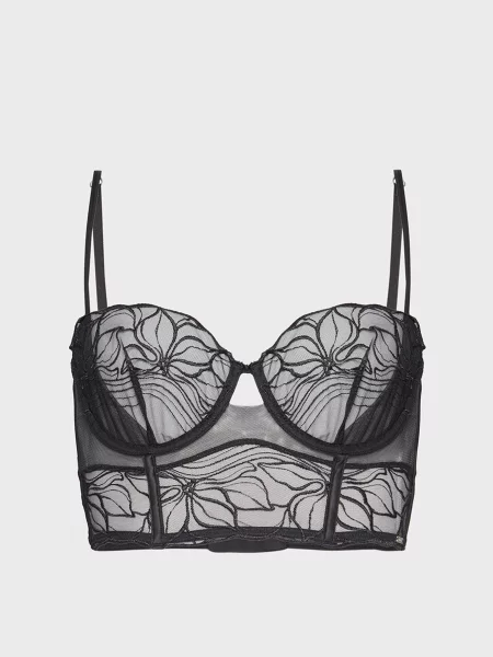 Без підкладки бюстгальтер Calvin Klein чорний