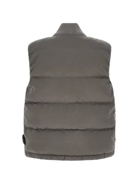 Matlasat vestă Stone Island cu strasuri gri