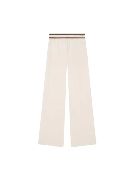 Długie spodnie kobiece Armani Exchange Contrast Draw XS białe