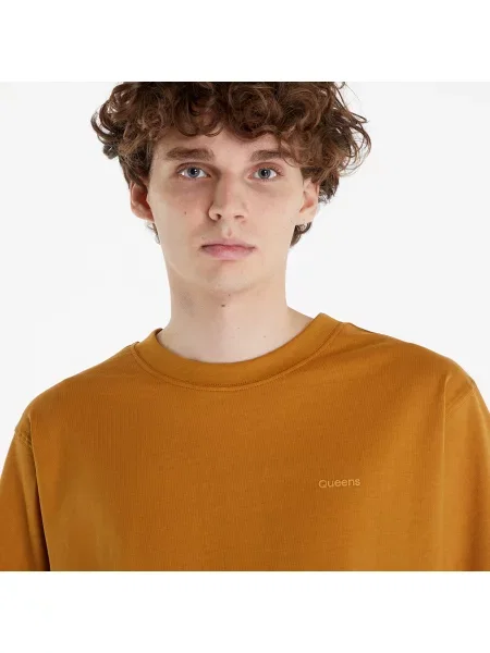 Tričko Queens Men’s Essential Contrast Print Mustard/ Bordeaux/ Navy XL námořnictvo
