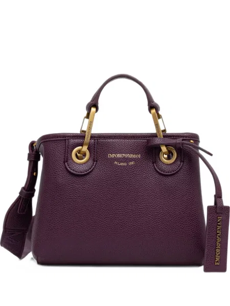 Geantă shopper Emporio Armani cu imagine violet
