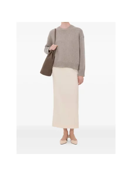 Sweter Loulou De Saison z kaszmiru beżowy