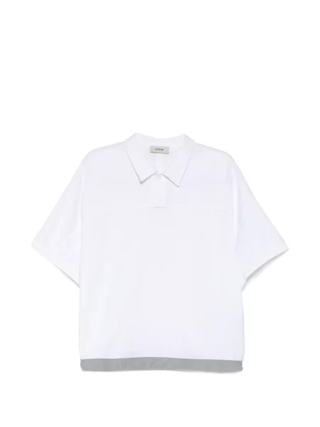 Tricou polo System alb