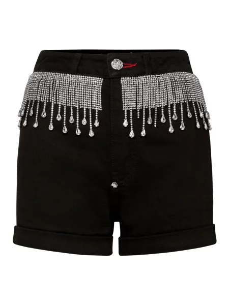 Spodnie Philipp Plein z frędzli czarne