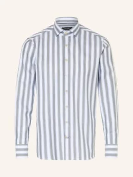 Olymp Signature Košile Signature Tailored Fit / tmavě zelená / tmavě modrá bílá