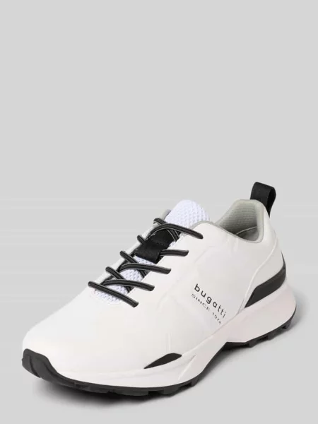 Sneakersy z detal z logo model Zion' Bugatti białe