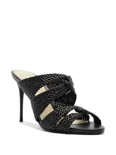 Papuci tip mules Alexandre Birman din piele negru