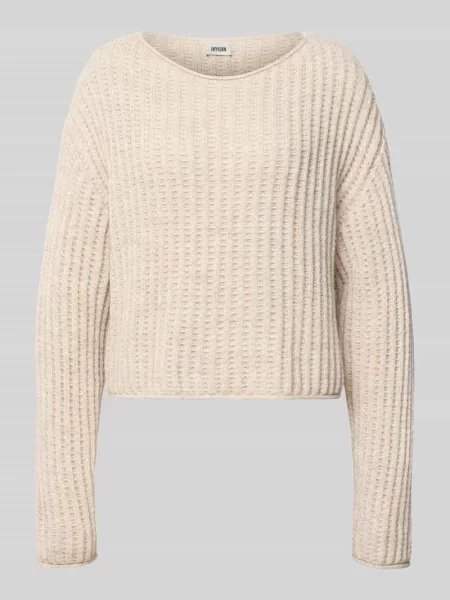 Sweter z dzianiny z okrągłym dekoltem model ‘IMENY’ Drykorn