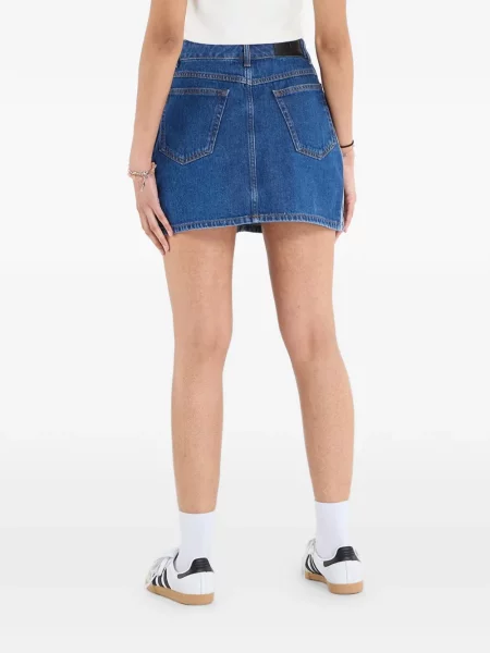 Fustă Adidas cu dungi cu imagine alergare roz