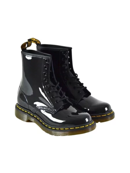 Lakierowane botki Dr. Martens czarne