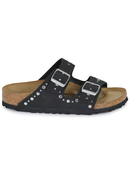 Birkenstock Pantofle Arizona Rivets S Cvočky / stříbrná černá