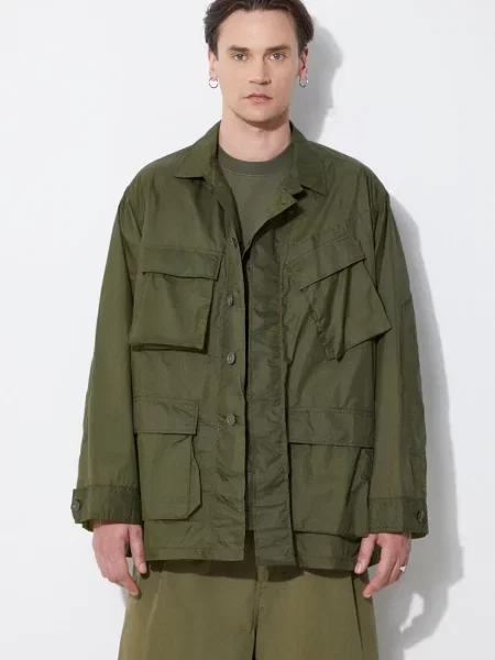 Engineered Garments geaca BDU Jacket barbati de tranzitie oversize verde