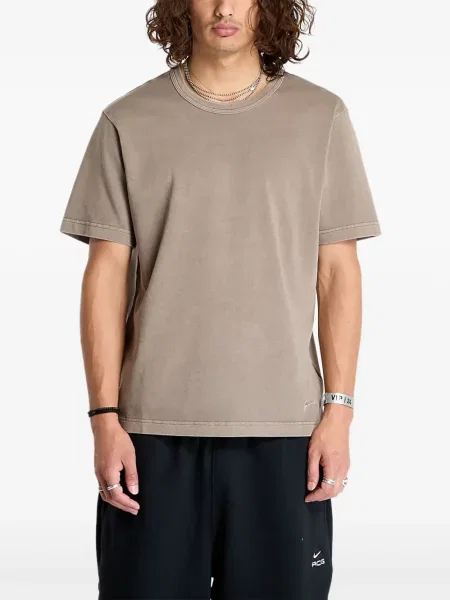 Top sport Nike din fleece plisat fără mâneci alb