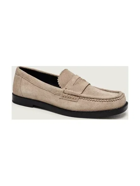 HUGO Pantofi loafer Liora | piele întoarsă bej