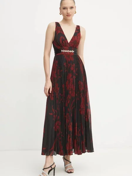 Haljina Marciano Guess NOUVEAU maxi širi se prema dolje crna